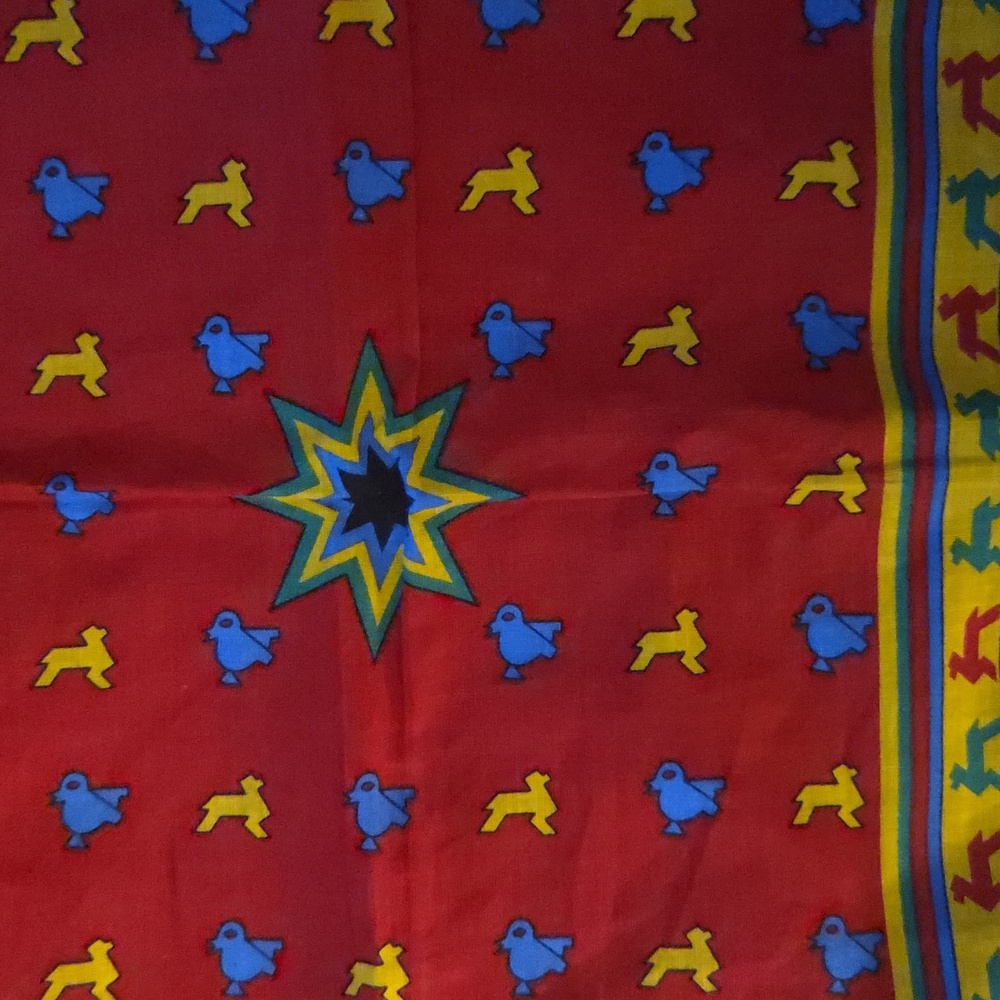 Colorful Geometric Pattern Scarf - Picture 3 of 5